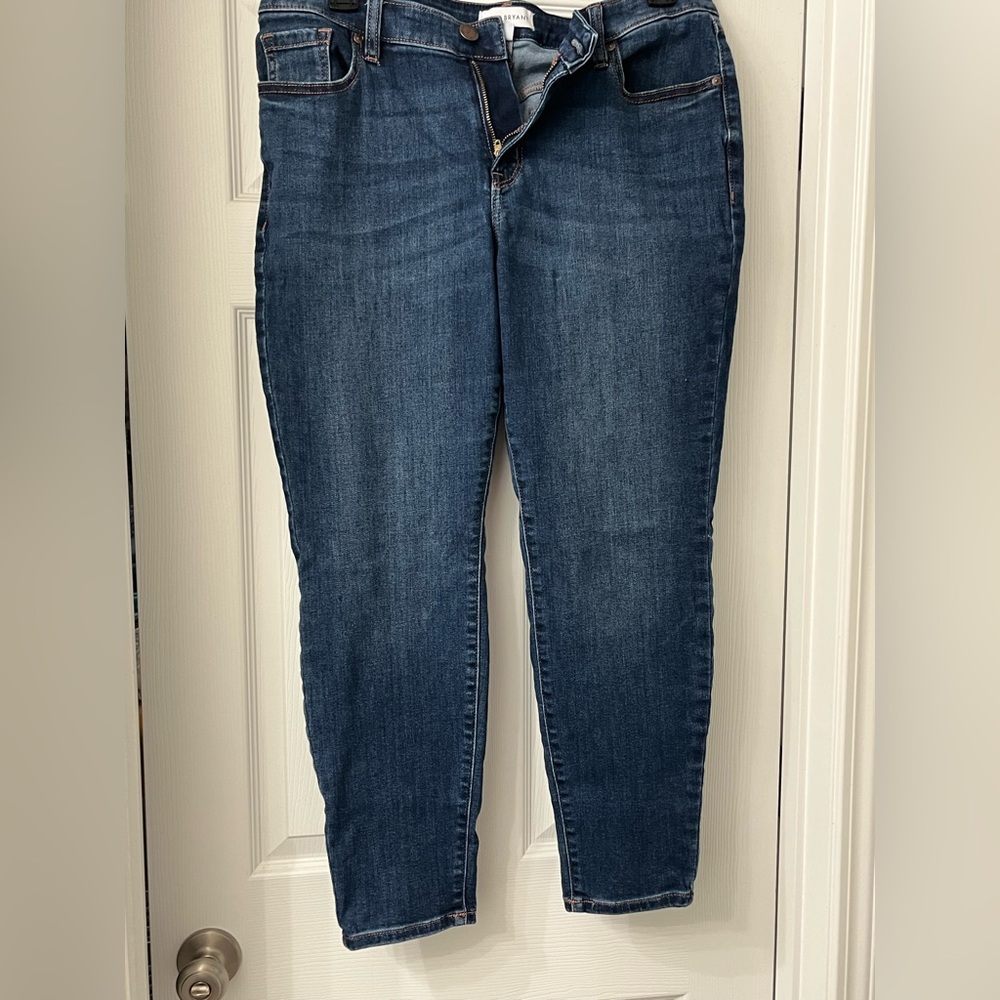 Mid Rise Skinny Signature Fit Lane Bryant Blue Women's Jeans
